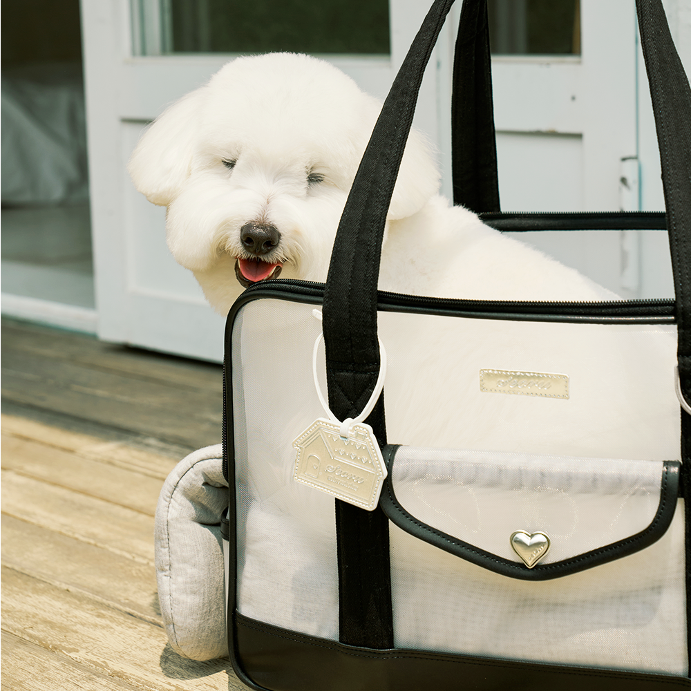 ※予約販売【seoru】Mesh Ballon Bag（Black&Grey）※LINE＆メルマガ限定先行SALE対象外