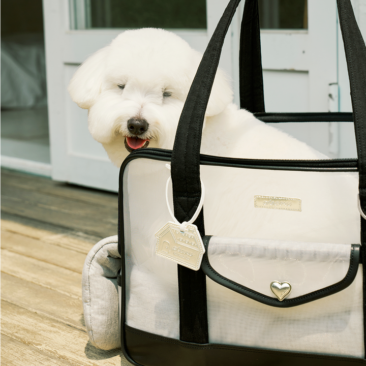 ※予約販売【seoru】Mesh Ballon Bag（Black&Grey）※LINE＆メルマガ限定先行SALE対象外