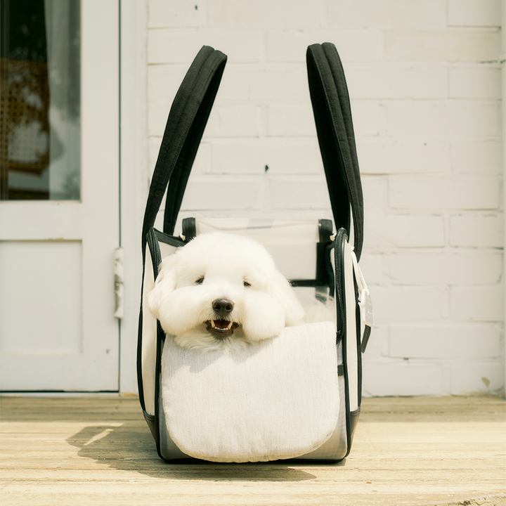 ※予約販売【seoru】Mesh Ballon Bag（Black&Grey）※LINE＆メルマガ限定先行SALE対象外