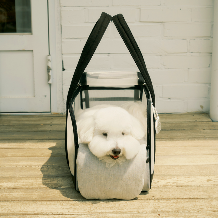 ※予約販売【seoru】Mesh Ballon Bag（Black&Grey）※LINE＆メルマガ限定先行SALE対象外