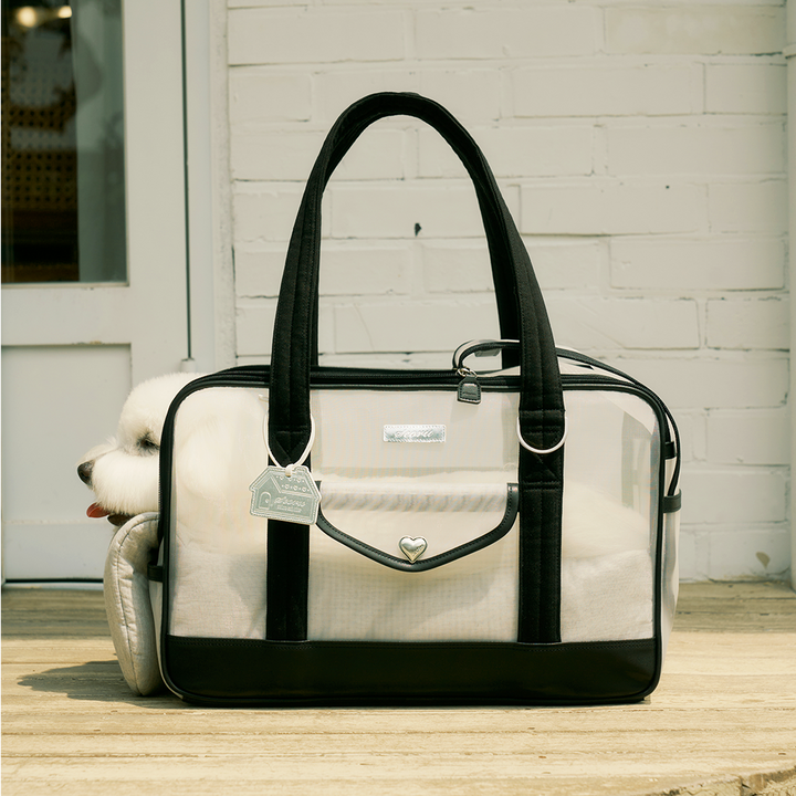 ※予約販売【seoru】Mesh Ballon Bag（Black&Grey）※LINE＆メルマガ限定先行SALE対象外