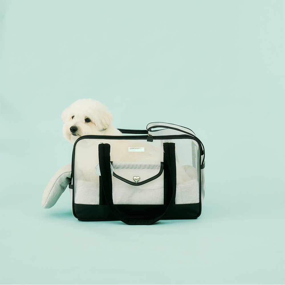 ※予約販売【seoru】Mesh Ballon Bag（Black&Grey）※LINE＆メルマガ限定先行SALE対象外