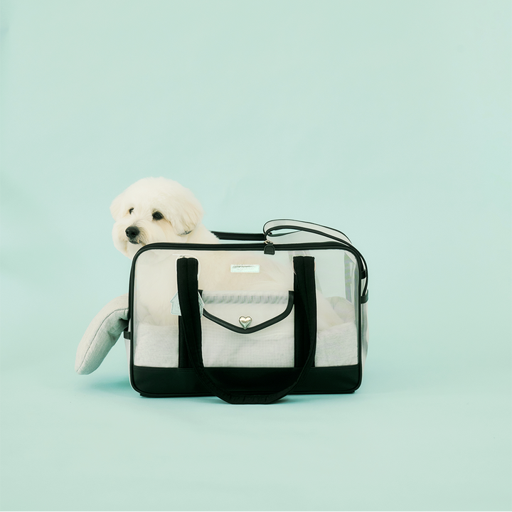 ※予約販売【seoru】Mesh Ballon Bag（Black&Grey）※LINE＆メルマガ限定先行SALE対象外