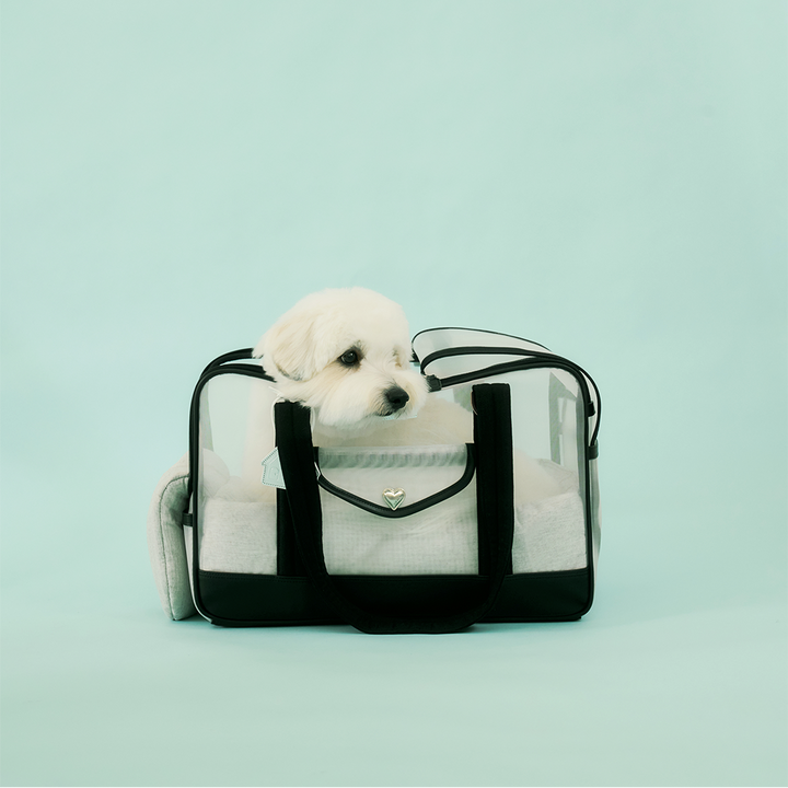 ※予約販売【seoru】Mesh Ballon Bag（Black&Grey）※LINE＆メルマガ限定先行SALE対象外