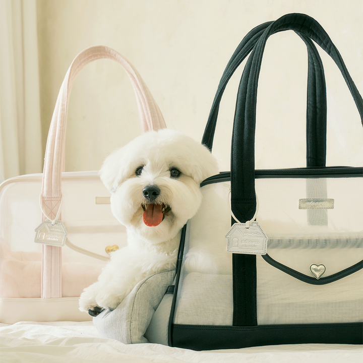 ※予約販売【seoru】Mesh Ballon Bag（Black&Grey）※LINE＆メルマガ限定先行SALE対象外