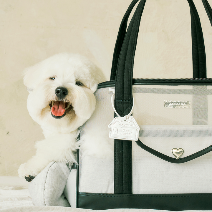 ※予約販売【seoru】Mesh Ballon Bag（Black&Grey）※LINE＆メルマガ限定先行SALE対象外