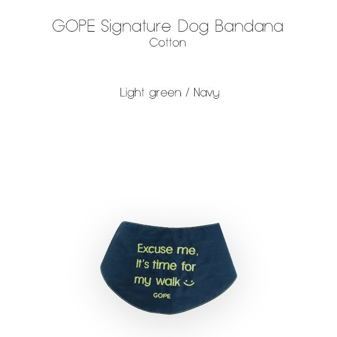 ※予約販売【GOPE】Signature Dog lettering Bandana（LGNA）