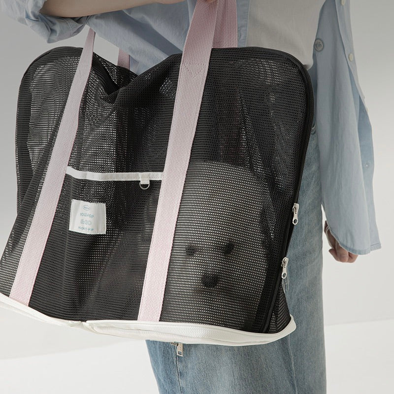 ※予約販売【BITE ME】Pocket Pop Foldable Mesh-Bag（Mint Gray）