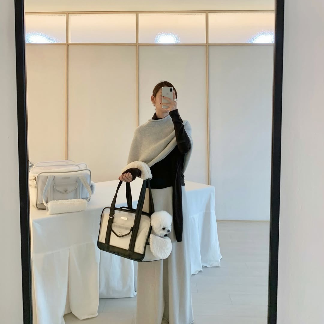 ※予約販売【seoru】Fur-bumper Cushion Set（Mesh Ballon Bag専用）