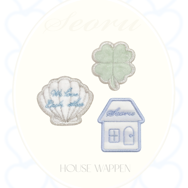 ※予約販売【seoru】seoru house wappen (Good luck set 3個set)