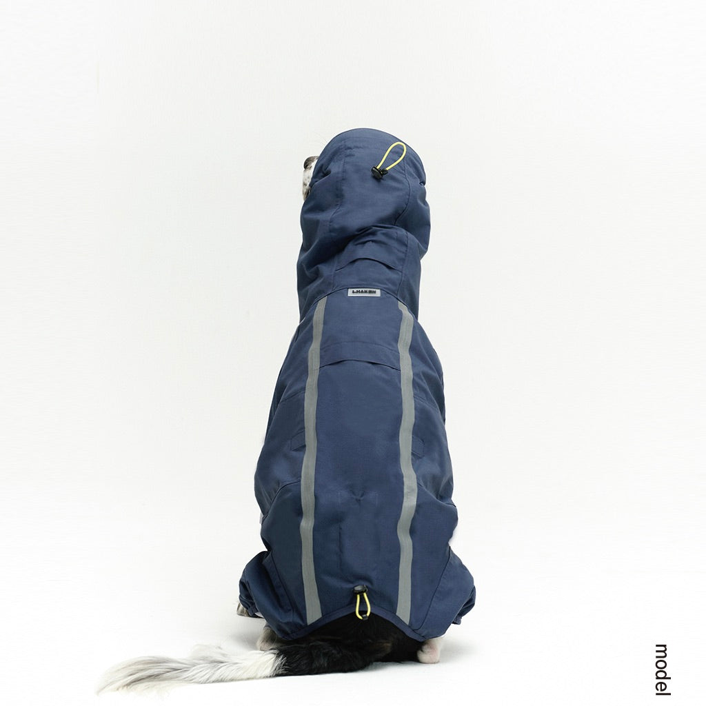 ※予約販売【munikund】LAUTER RAIN OVERALL（NAVY）