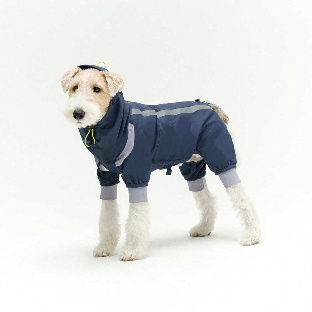 ※予約販売【munikund】LAUTER RAIN OVERALL（NAVY）