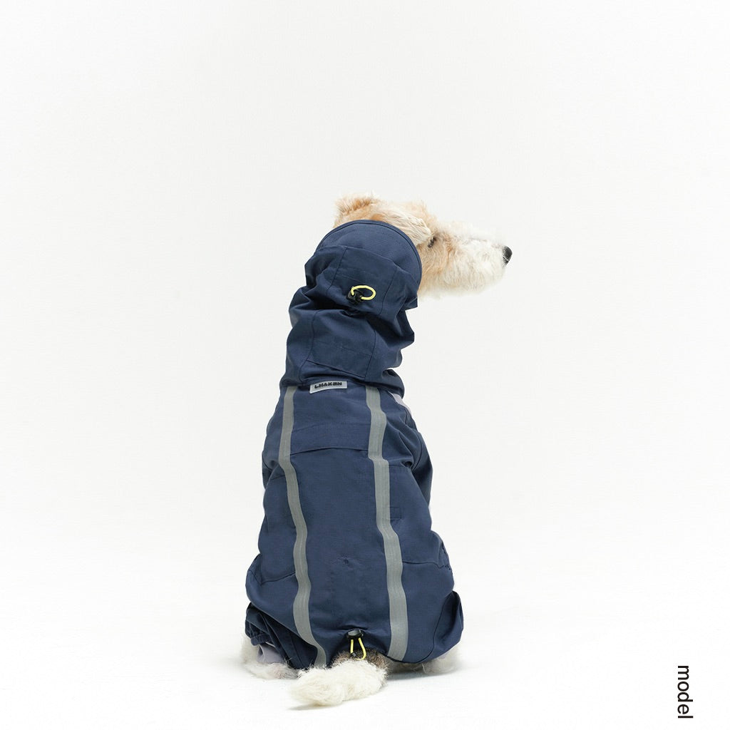 ※予約販売【munikund】LAUTER RAIN OVERALL（NAVY）