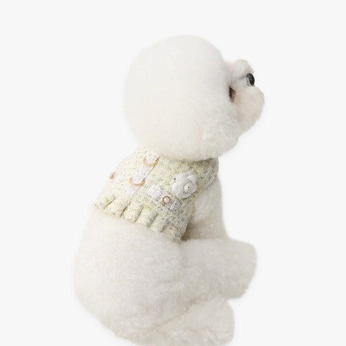 ※予約販売【ITS DOG】Chloe Tweed Harness (Yellow)