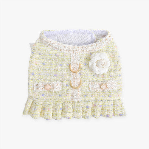 ※予約販売【ITS DOG】Chloe Tweed Harness (Yellow)