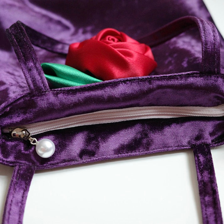 ※予約販売【noonoosoom】Rose velvet mini bag