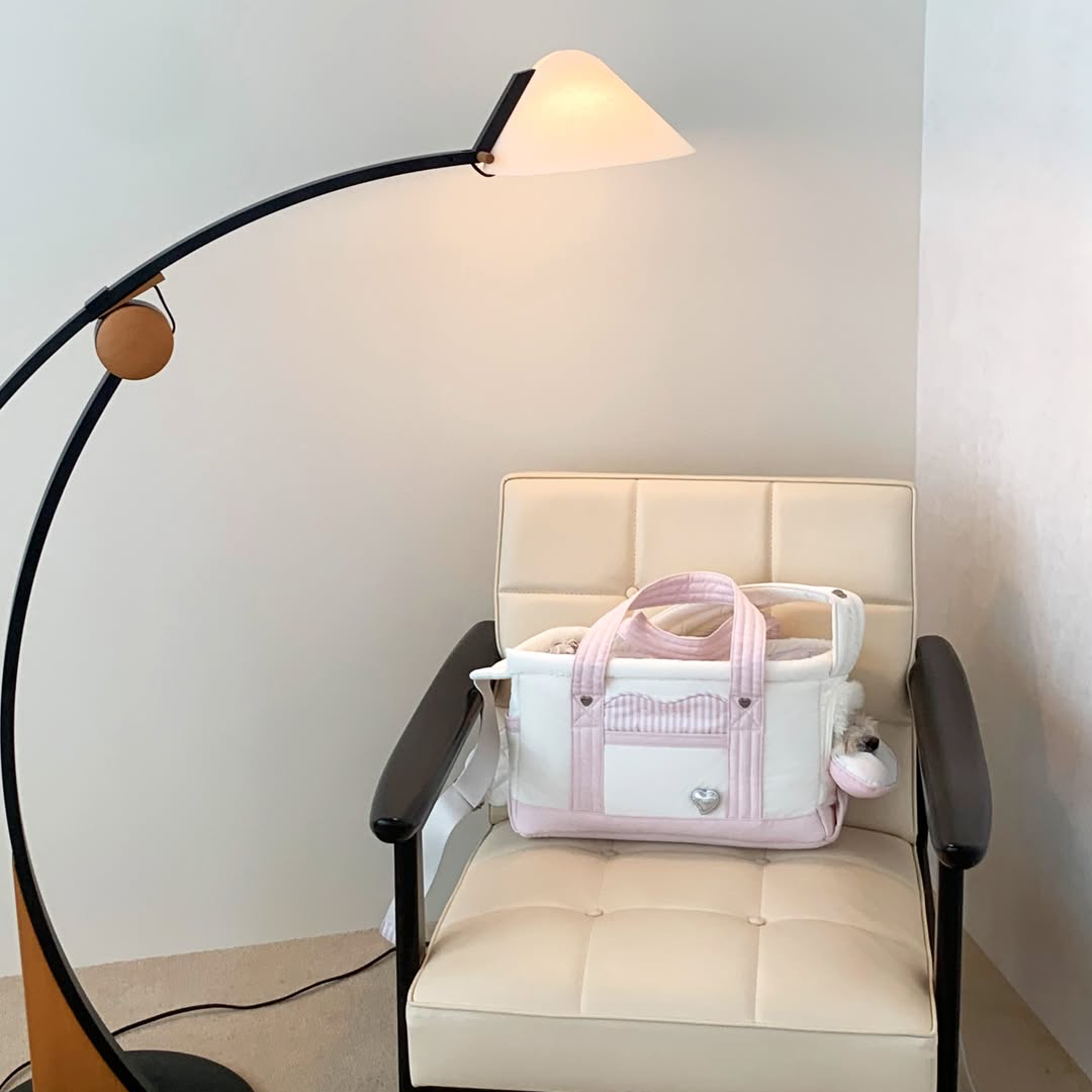 ※予約販売【seoru】Heart Veru Bag（Pink）｜犬用バッグ