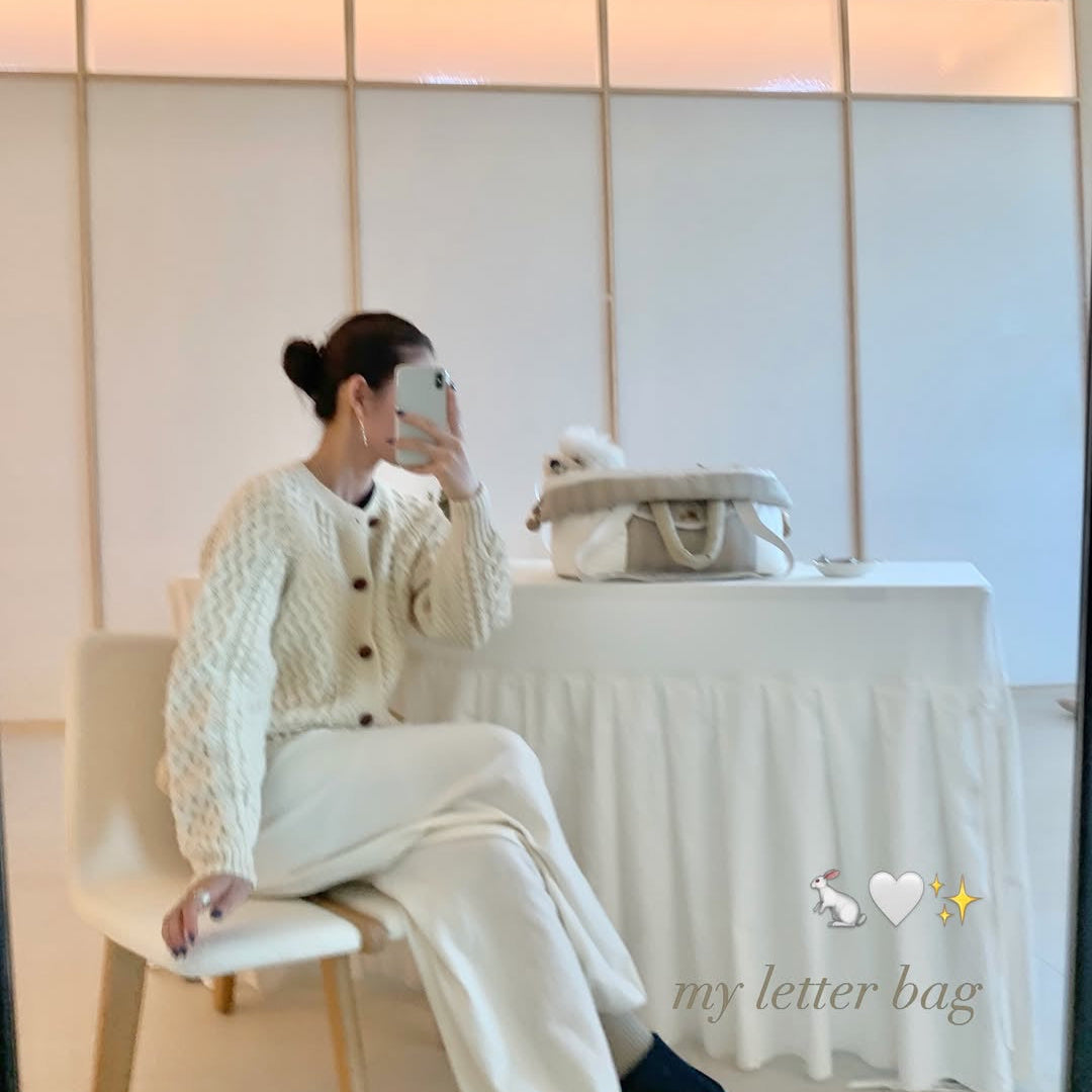 ※予約販売【seoru】Letter Bag (Mocha Beige)