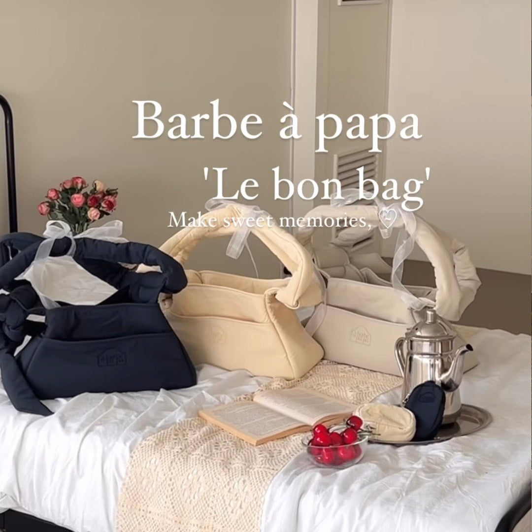 即納【barbe a papa】Le bon Bag（Navy）