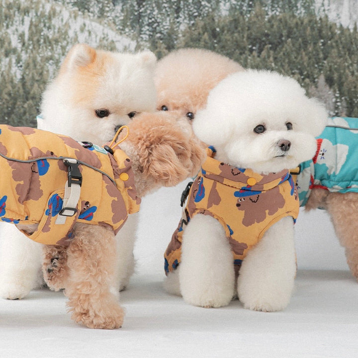 即納【BITE ME】New Double Heat Harness Padding（Yellow Puppy）