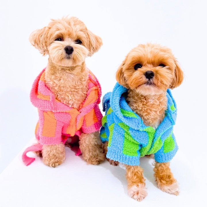 ※予約販売【TOOF】LOLLIPOP PUPPY ROBE（GREEN/BLUE）