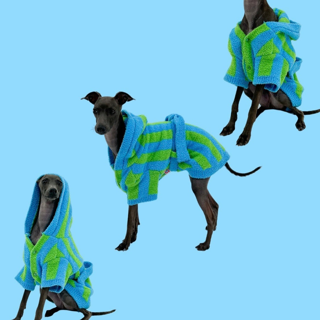 ※予約販売【TOOF】LOLLIPOP PUPPY ROBE（GREEN/BLUE）