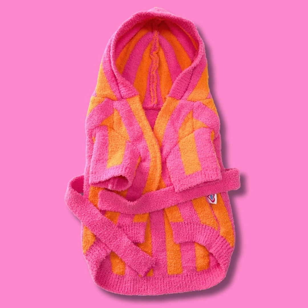 ※予約販売【TOOF】LOLLIPOP PUPPY ROBE（ORANGE/PINK）