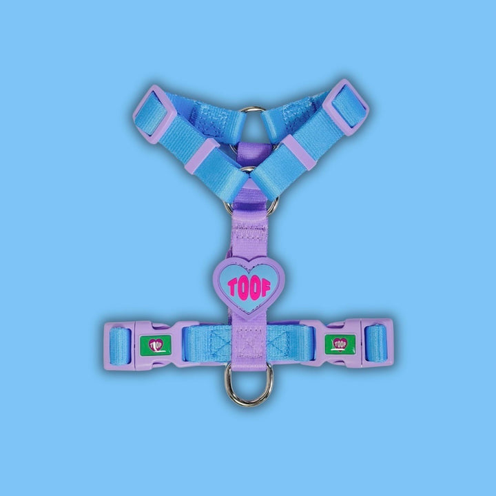 ※予約販売【TOOF】HEART LOGO BUCKEL HARNESS（BLUE/PURPLE）