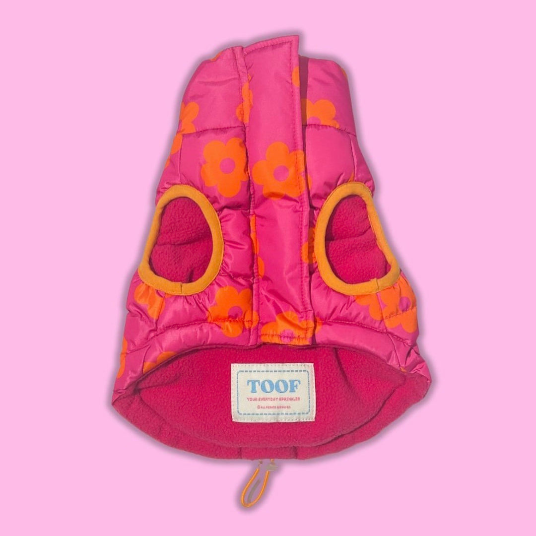 ※予約販売【TOOF】DAISY REVERSIBLE PUFFER（PINK）