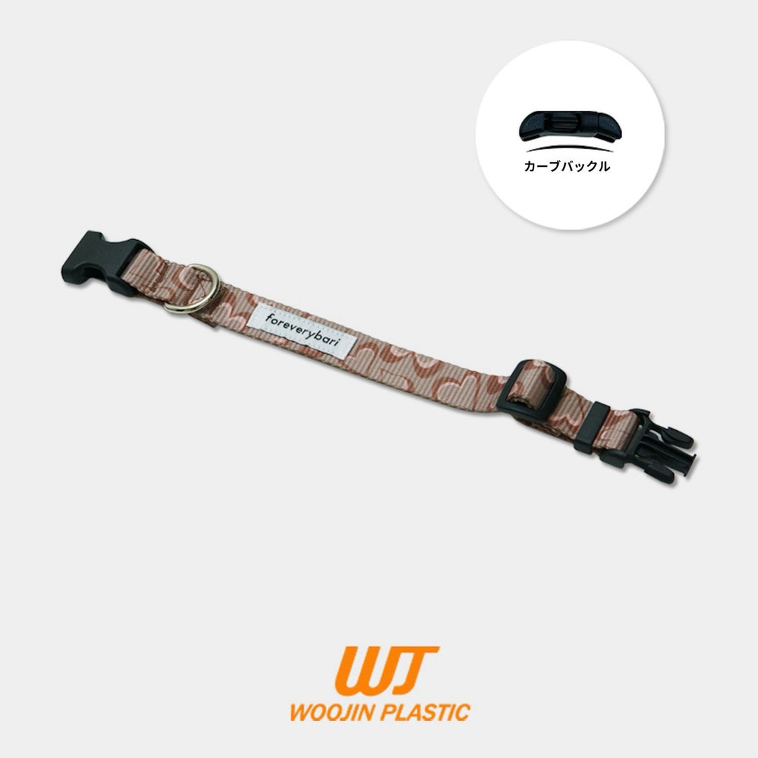 ※予約販売【foreverybari】Marble Heart Pet Collar（Chocolate）