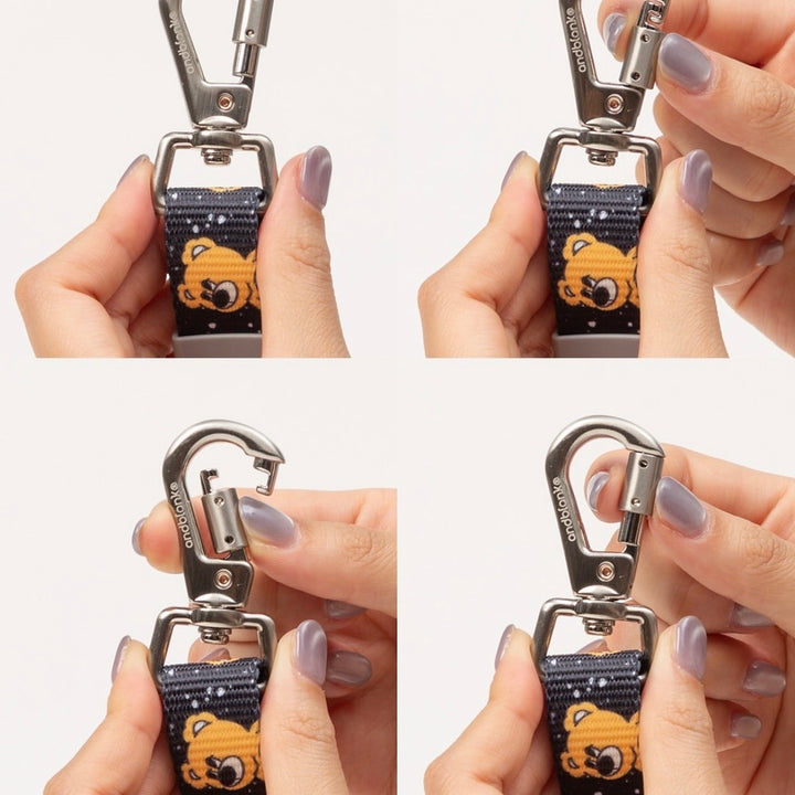 即納【andblank】ICONIC Joy Bear Hands Free Leash（Black）
