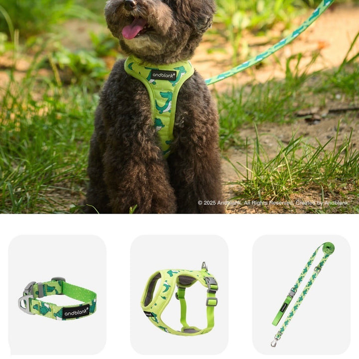 ※予約販売【andblank】ICONIC Lazy Crocodile Hands Free Leash（Green）