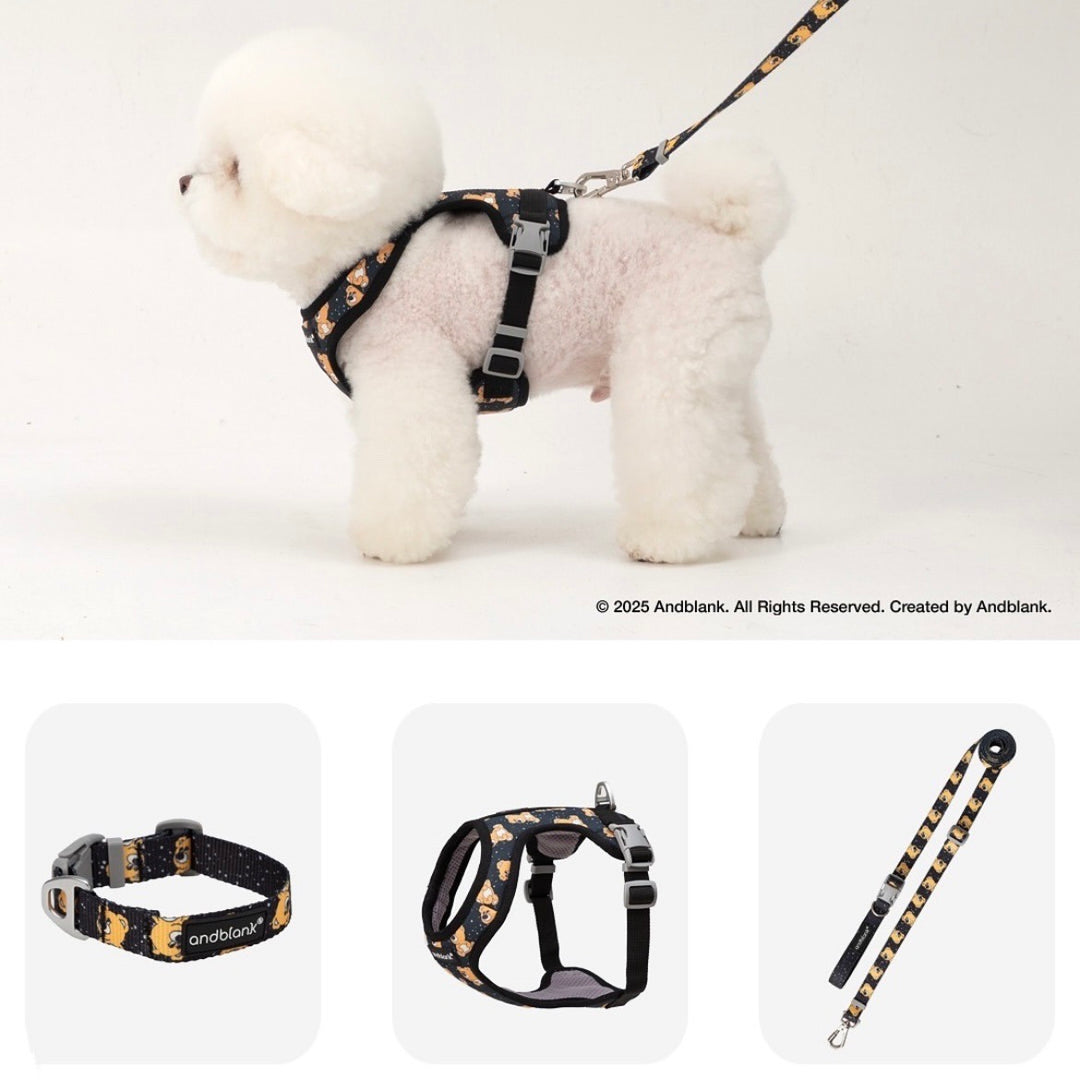 即納【andblank】ICONIC Joy Bear Hands Free Leash（Black）