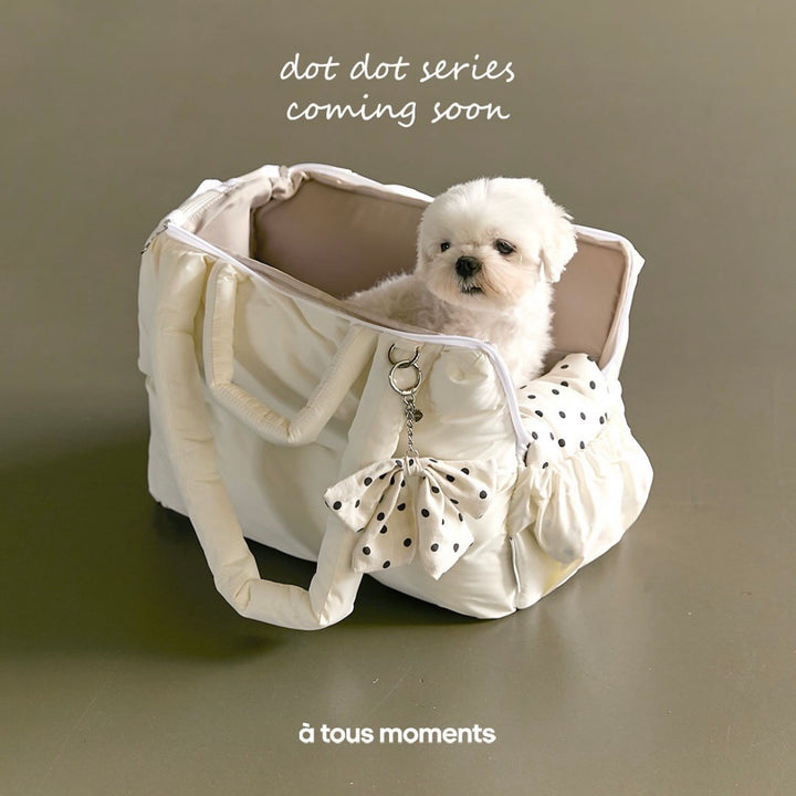 ※予約販売【a tous moments】Mou Pet Bag - 3color（Dot Cushion + Shoulder Pad Set）