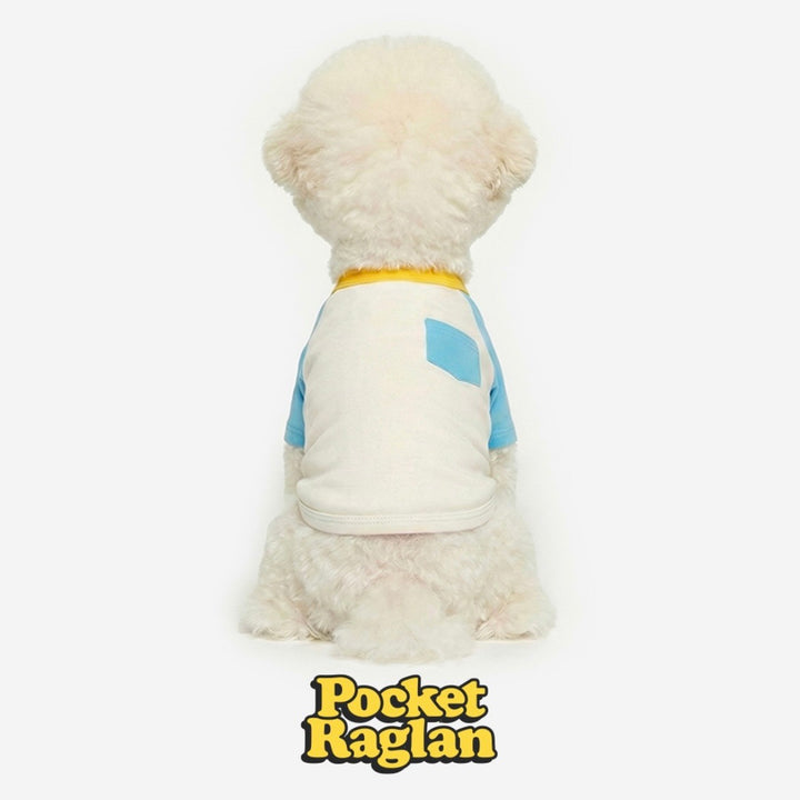 ※予約販売【TUSTUS】Block raglan tee（Blue）