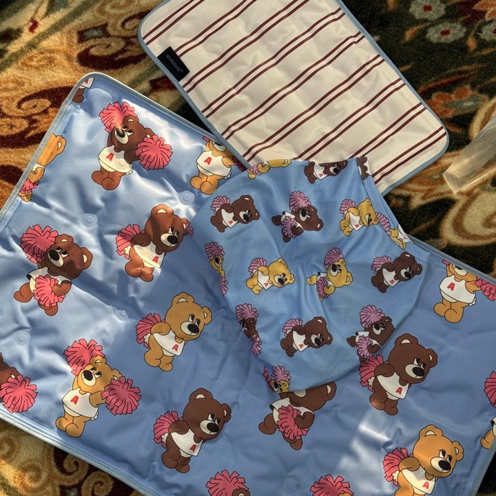 ※予約販売【andblank】Joy Bear Stripe Reversible Cool Mat