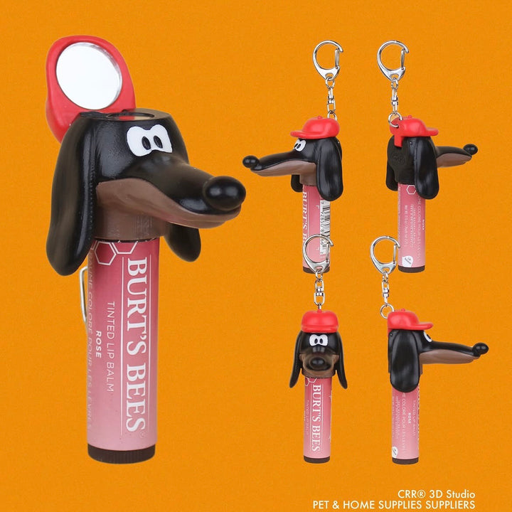 即納【CRR】Character Mirror Lip Cover（Dachs Black）