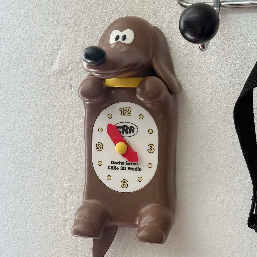 ※予約販売【CRR】Shaketail Duchs Mini Wall Clock（Dachs Brown）