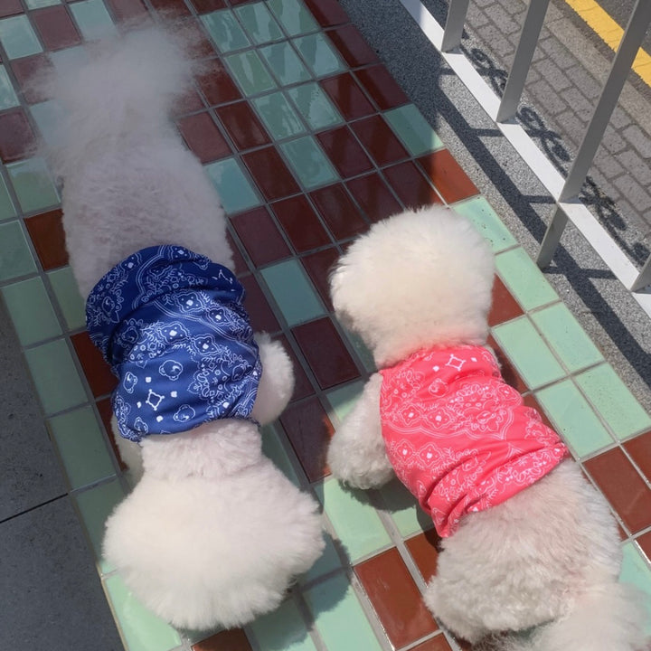※予約販売【andblank】Joy Bear Bandana Bug Guard Cooling Sleeveless（Navy）