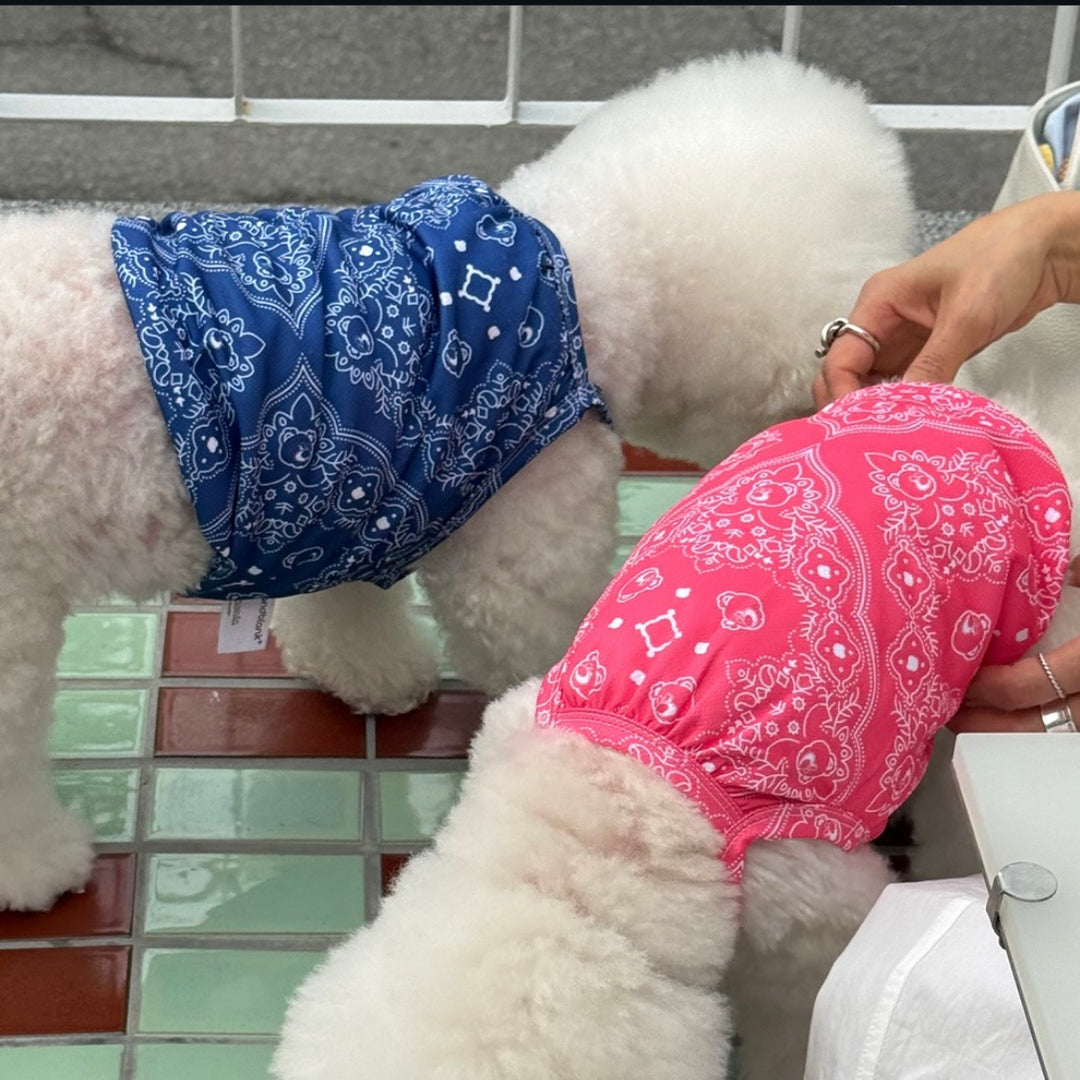 ※予約販売【andblank】Joy Bear Bandana Bug Guard Cooling Sleeveless（Navy）
