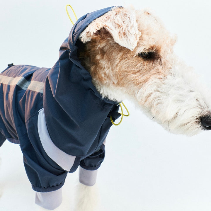 ※予約販売【munikund】LAUTER RAIN OVERALL（NAVY）