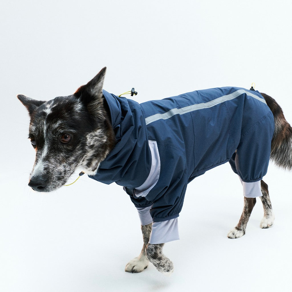 ※予約販売【munikund】LAUTER RAIN OVERALL（NAVY）