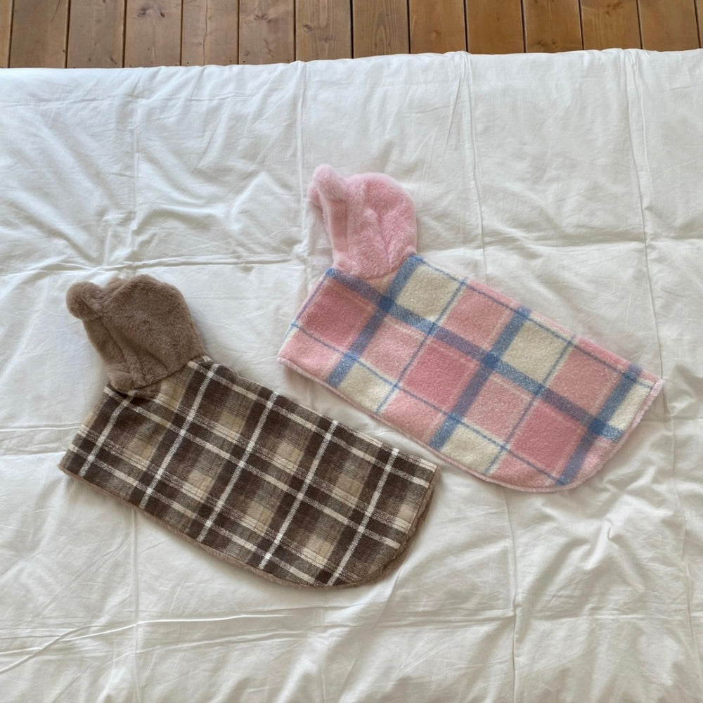 ※予約販売【Hi Yeboo】Bearhood Blanket Cape（Brown）