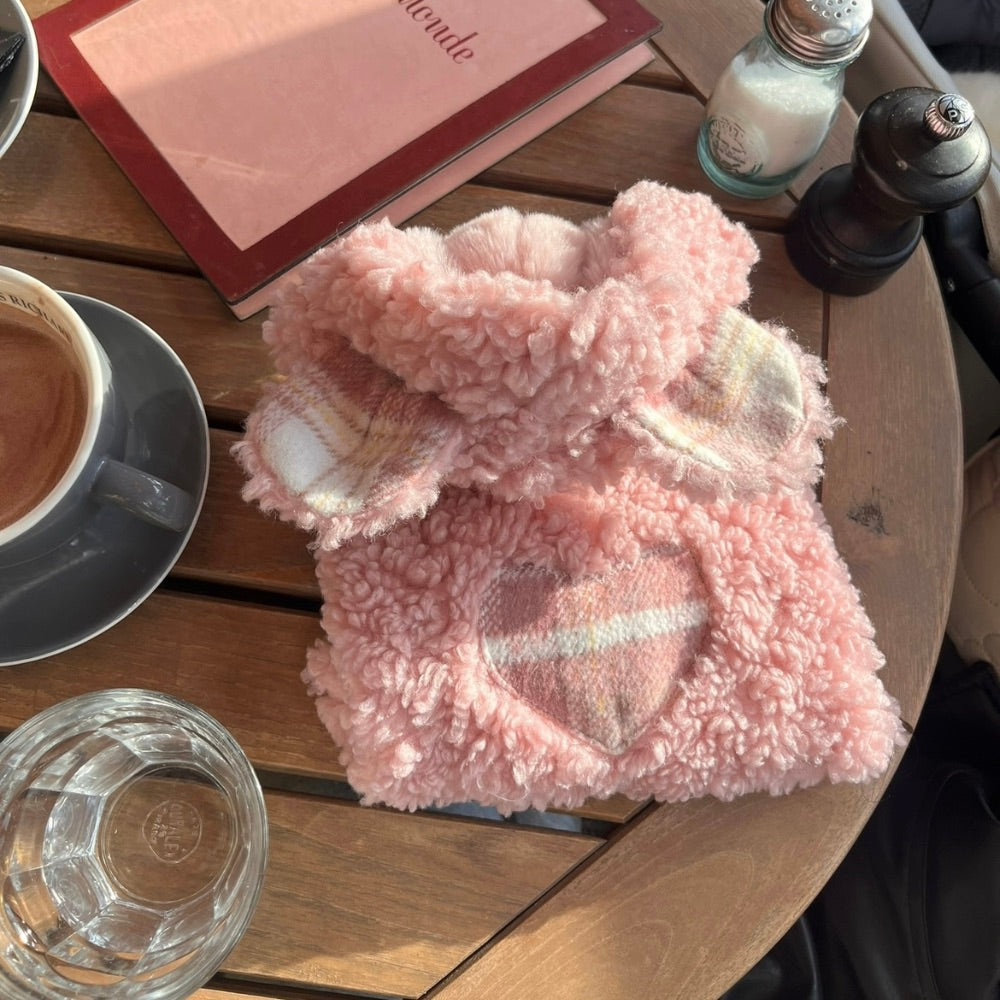 ※予約販売【Hi Yeboo】Teddy Vest（Pink）