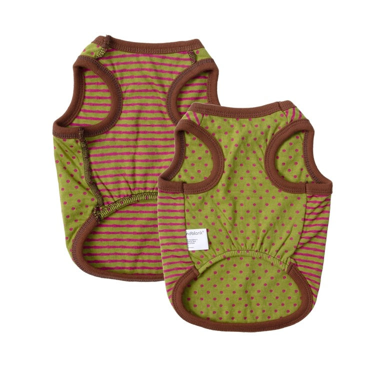 ※予約販売【andblank】A Stripe Sleeveless（Green）