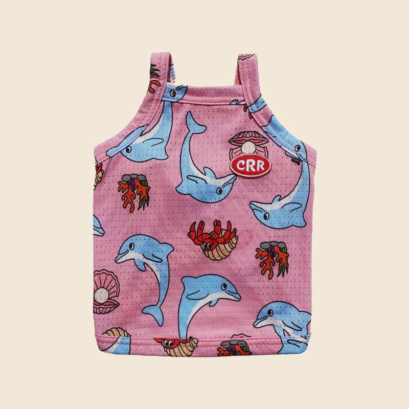 即納【CRR】Summer Dolphin Cool Strap Top