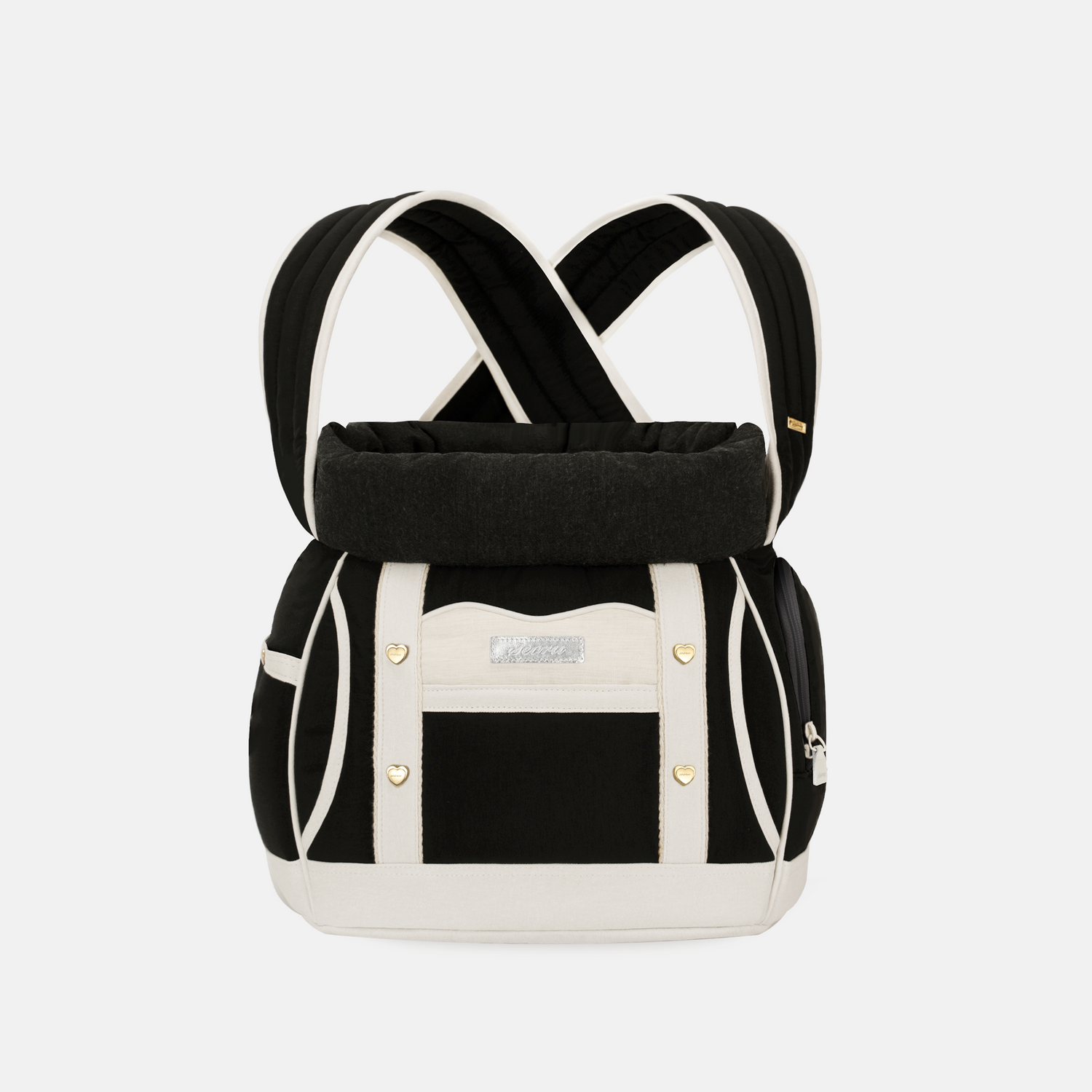 即納【seoru】Front Bag（Black）｜犬用バッグ