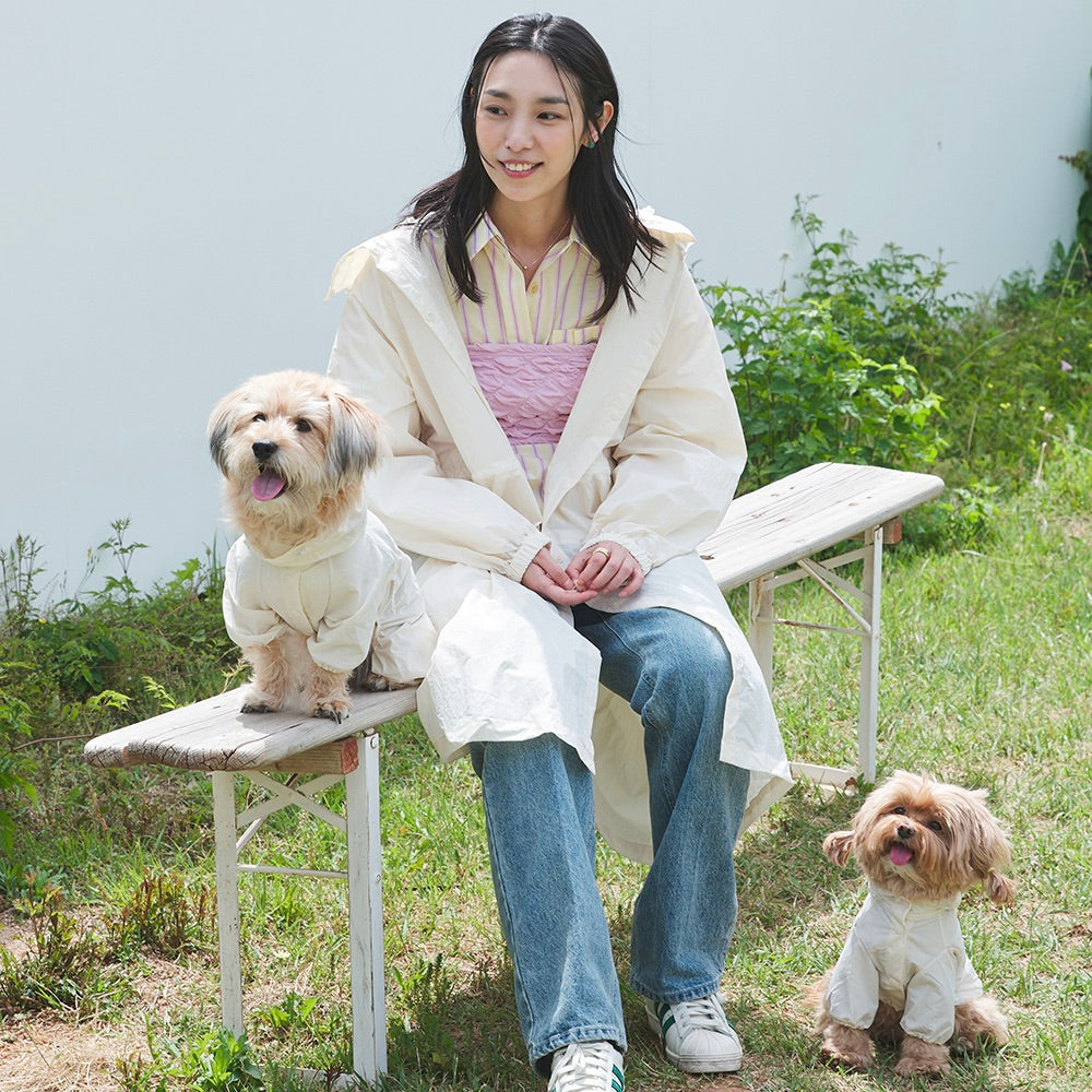 即納【noonoosoom】Rain jacket（Ivory）
