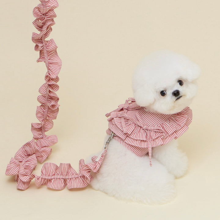 ※予約販売【meaningless】Anna Harness（Stripe Red）｜犬用ハーネス