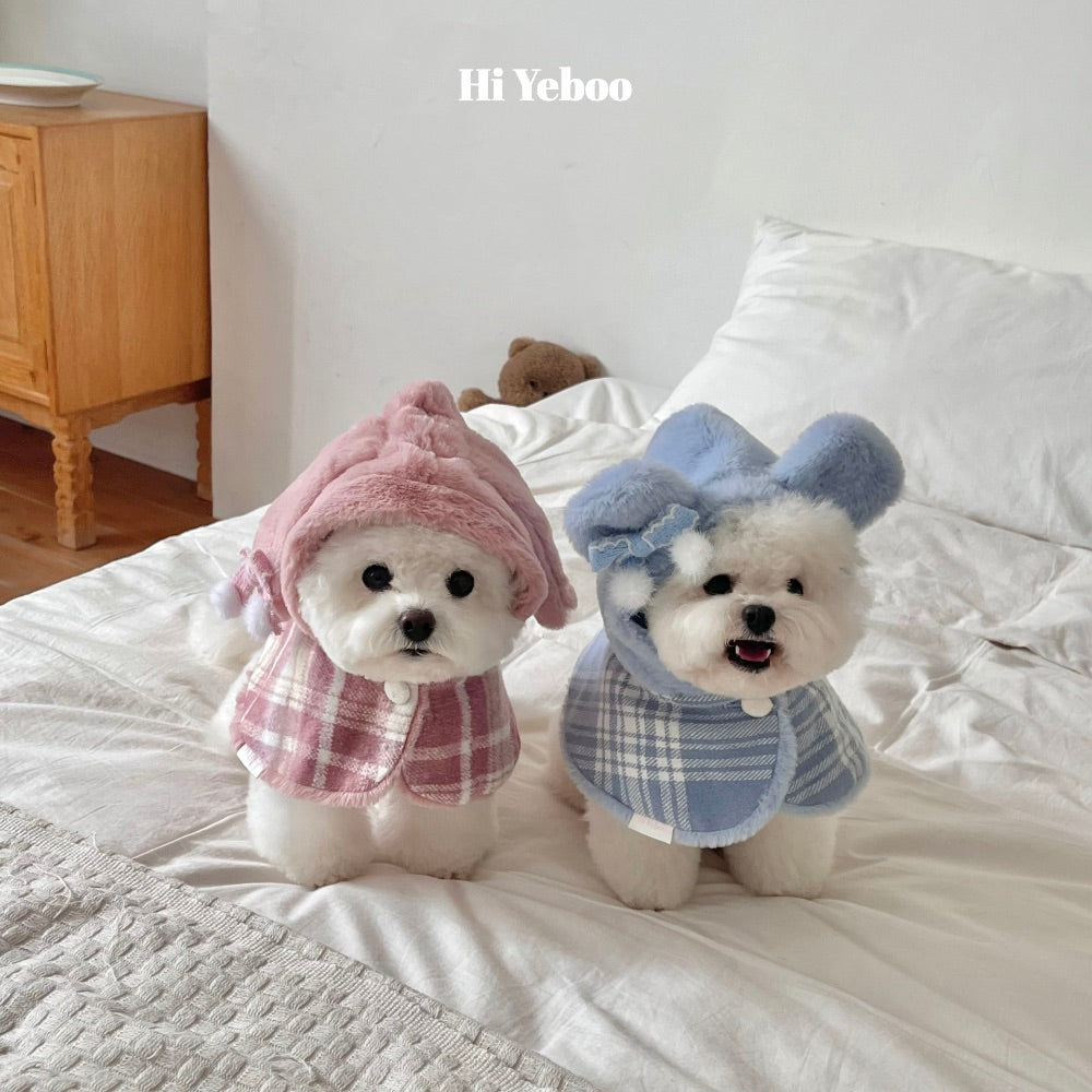 ※予約販売【Hi Yeboo】Amelie Bear Cape（Blue）
